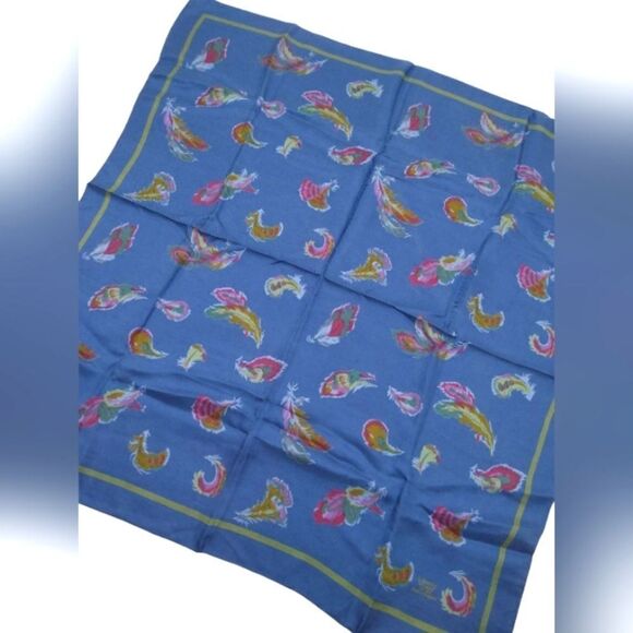 Liberty of London Vintage Silk Scarf Feathers - Picture 8 of 15